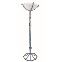 Hammered Wrought Iron Müller & Subes Floor Lamp