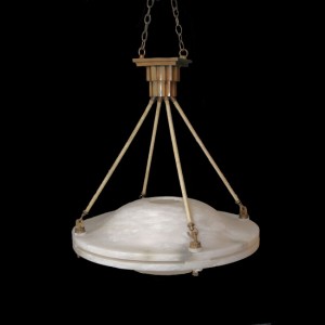 ADC8045 Alabaster Double Dome Chandelier