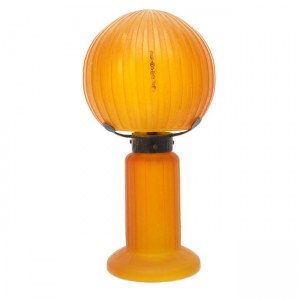 Daum Nancy Acid Etched Glass Art Deco Table Lamp Daum Nancy Acid Etched Lamp