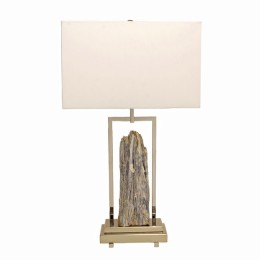 Modern Natural Kyanite Crystal Specimen Table Lamp