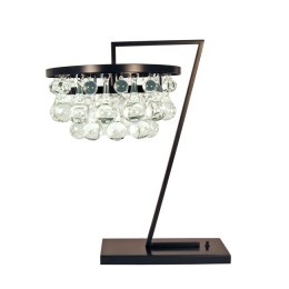 “Z” Shaped Glass Drop Modern Design Table Lamp