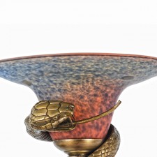 Snake Lamp Art Glass Shade
