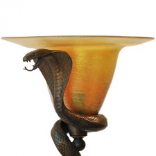 Edgar Brandt Snake Lamp Snake Cobra