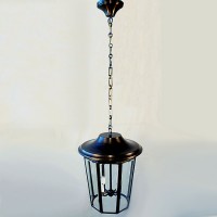 Brass Contemporary Lantern Chandelier