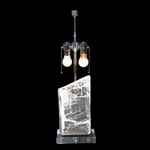 Utah Ice Selenite Table Lamp