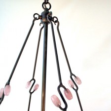 Andre Dubreuil Chandelier in Pink