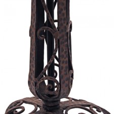 Antique Oraganic Wrought Iron Edgar Brandt Floor Lamp Stem