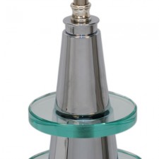 Art Deco Glass Pyramid Lamp Stem