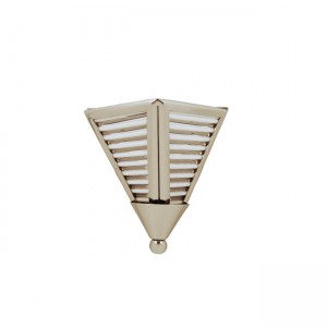 Art Deco Modern Sconce in with Triangular Glass Rod Shades