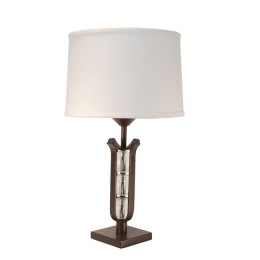 Edgar Brandt Triple-Ball Art Deco Table Lamp