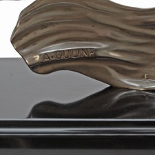 A.Ouline Bronze Art Deco Signature