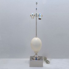 Ostrich Egg Table Lamp without Shade