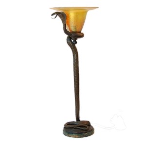 Edgar Brandt Snake Lamp