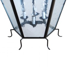 Tapered Hexagonal Lantern with Double Top Frame