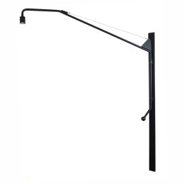 Large Modern Swing-Arm Sconce with Handle