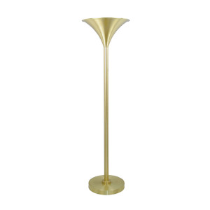Art Deco Floor Lamp with Trumpet Shade